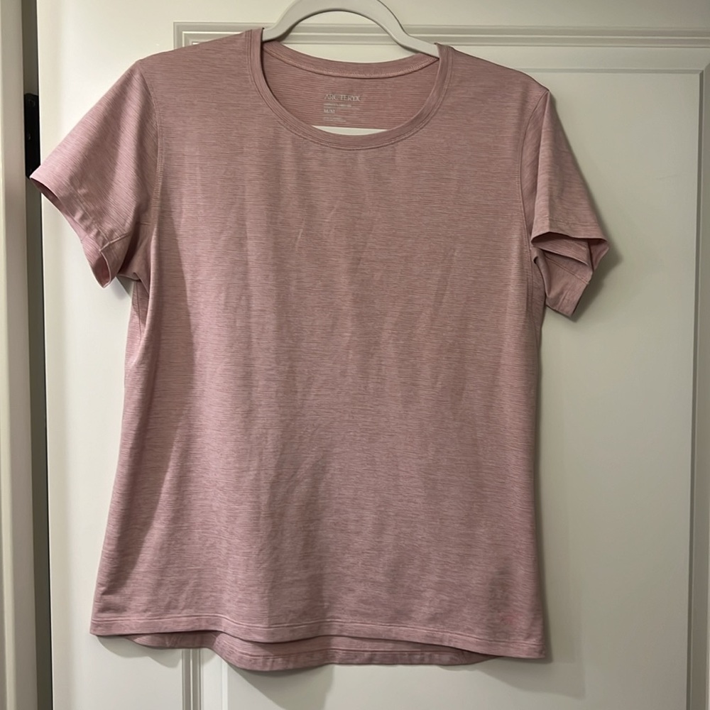 Arc’Teryx Taema Women’s Short Sleeve Shirt Bliss Heather Medium - Picture 7 of 8